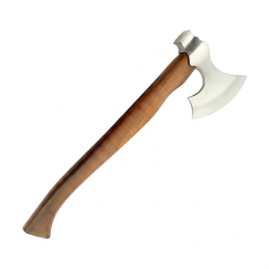 Artisan Forged D2 Hatchet Rosewood <b>Handle</b> With Leather Sheath Custom <b>Axe</b> Outdoor <b>Axe</b> - Product Image 1