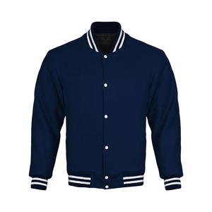 Classic Patchwork Cartoon Striped Cuff Varsity <b>Jacket</b> for <b>Men</b> Stand Collar Hooded Design 100% Wool Soft Finish Relaxed - Product Image 1