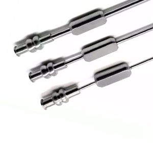 Tubo de succión nasal Azicon, cánula aspiradora nasal, instrumento quirúrgico ORL, tubo de succión nasal curvo de acero Frazier Baron Guilen - Product Image 2