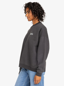 Sweat-shirt à col rond vintage pour femme, en molleton de coton épais de qualité supérieure, style streetwear, vente en gros - Product Image 4