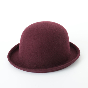 Chapeau melon unisexe en laine pour toutes les saisons, idéal pour les fêtes, disponible en bordeaux, beige, marron, noir, gris - Product Image 3