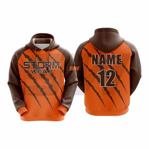 Breathable Sportswear Hoodie 100% Polyester Sublimation Dry Fit Sweatshirt Teams Custom Logo <b>Coaches</b> Sportswear Pullover Hoodie - Product Image 3