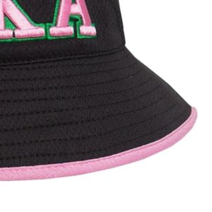 Sombrero de Pescador Negro Flexfit Bordado para Mujer, Casual, para Exteriores, Protección Solar, Gorra Ajustable, Elegante para Uso Diario - Product Image 3