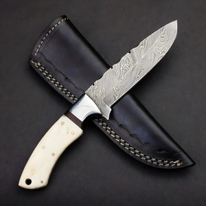 OEM Damascus Hunting <b>Knife</b> Handmade Outdoor Survival <b>Bone</b> <b>Handle</b> Industrial Grade Stainless Steel Fixed Blade 3-Year Warranty - Product Image 1