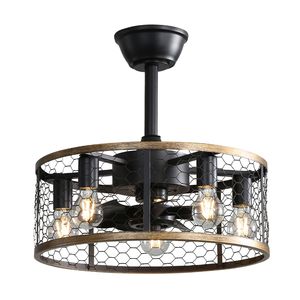 20-Inch Industrial Cage Ceiling <b>Fan</b> with <b>Remote</b> <b>Control</b> 7 ABS Blades DC Motor 1H/4H/8H Timer - Product Image 1