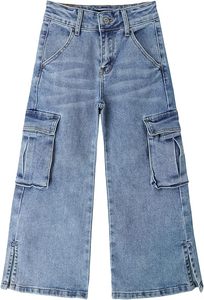 Pantalones Vaqueros de Pierna Ancha, Pantalones de Mezclilla Rectos con Bolsillos, Pantalones Casuales para Mujer - Product Image 4