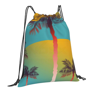 High Quality Customized Printed OEM/ODM 100% Cotton <b>Drawstring</b> <b>Backpacks</b> with Side Pockets <b>Drawstring</b> Bag - Product Image 4