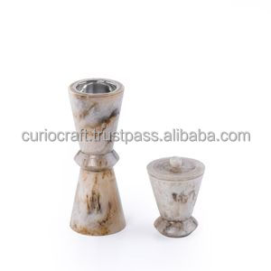 Juego de Quemadores de Incienso Artesanales Ecológicos Curio Craft Arabic Oud con Caja de Almacenamiento de Resina para Bakhoor (Origen Indio) - Product Image 2