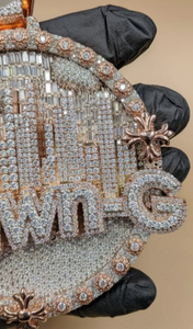 Pendentif IcShawn-G Iced Out avec 777 diamants Moissanite, bijou de luxe, vente en gros - Product Image 3