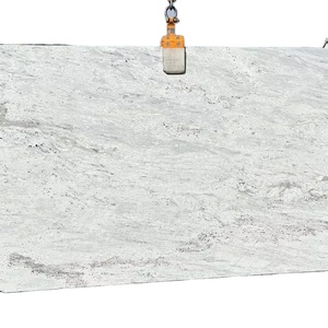Dalles de granit blanc de rivière de qualité supérieure, grandes dalles polies, design moderne, haute résistance, pour cuisine, villa, hôpital, directement d'Inde - Product Image 4