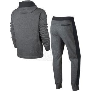 Survêtement décontracté à capuche pour homme, personnalisé, tendance, couleur unie, nouvelle collection 2026, vente flash à prix réduit - Product Image 2
