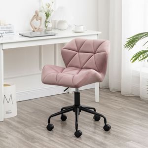 Sedia da Ufficio Girevole Regolabile Eldon Mauve con Trapuntatura a Diamante, Seduta Comoda per il Lavoro - Product Image 1