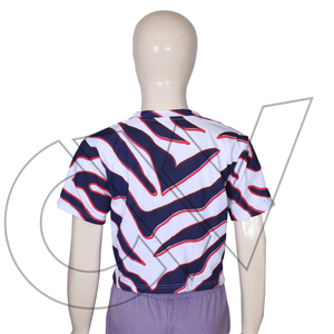 Tops Cortos Casuales de Verano para Mujer, Ecológicos, Transpirables, de Poliéster/Algodón, Precio de Fábrica - Product Image 2