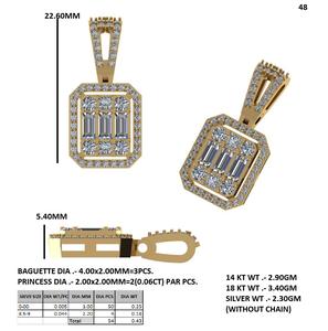 Collar de Oro Rosa con Colgante de Diamante Cultivado en Laboratorio para Mujer, Joyería Fina Diseñada para la Elegancia Diaria y para Regalo - Product Image 5