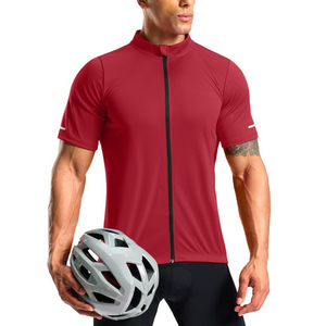 Lightweight Mens <b>Cycling</b> Jersey Quick Dry Fabric Mountain Bike Shirts Breathable Mesh Panels Bicycle Clothing For Racing - Product Image 1