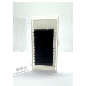 Extensiones de Pestañas Individuales de Visón PBT Premium de 12 Filas, Hechas a Mano, Pre-fabricadas, Volumen C y D, Longitud Mixta, Fáciles de Aplicar, en Bandeja - Product Image 1