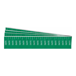 Marqueur de tuyauterie flexible Brady CAUSTIC résistant aux produits chimiques ANSI/ASME pour la tuyauterie industrielle - Product Image 1