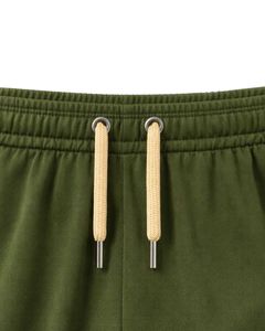 Ensemble t-shirt et short de sport vert olive pour homme, respirant, séchage rapide, vêtements de sport, tenue de course à pied, entraînement, vêtements de sport actifs - Product Image 6