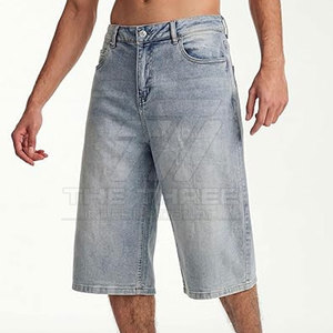 Pantalones Cortos de Mezclilla para Hombre, Diseño Moderno, Textura Suave, Diseño Inteligente, Comodidad Relajada, 100% Algodón, Casual, Ecológico - Product Image 2