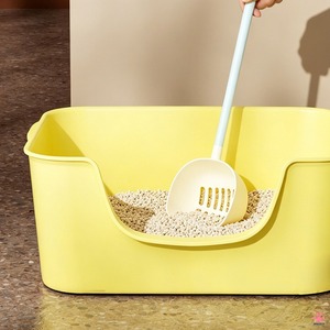 Yellow Plastic <b>Cat</b> <b>Litter</b> Scoop With Long Handle Durable Simple Design For Pet Waste Disposal - Product Image 5