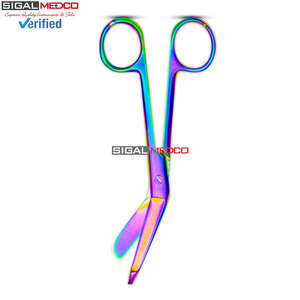 Tijeras para Vendajes Lister, Manuales, Multicolores, Acabado Arcoíris de Titanio, Tijeras de Trauma EMT de 5.5 Pulgadas, Acero Inoxidable de Grado Médico - Product Image 5