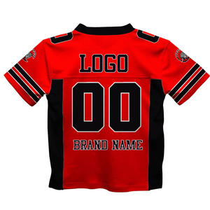 Maillots de football américain amples et respirants en maille, coupe courte, personnalisés, de haute qualité, imprimés, collection 2025 - Product Image 2