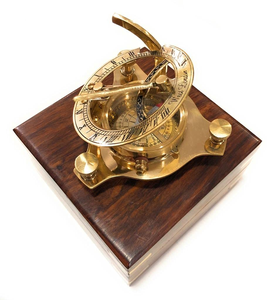 Boussole solaire en laiton, instrument de navigation nautique vintage, style antique, boussole marine décorative pour la maison, le bureau, la navigation - Product Image 3
