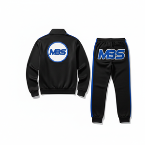 Custom Men's Jogging Tracksuit 2 Piece Set <b>Zip</b> Up Sports Jacket and Joggers Sweatpants Casual Activewear Athletic Training - Product Image 3