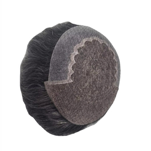 Q6 Model 100% Human Hair Lace Front <b>Wig</b> for <b>Men</b> Remy Indian Hair Customized Color Middle/Center Design Taz Hair BD - Product Image 1