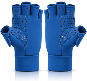 Adjustable Moto Sports <b>Gloves</b> Breathable Shock Protection Non Slip <b>Fingerless</b> <b>Gloves</b> for Riding Fitness Racing <b>Gloves</b> - Product Image 2