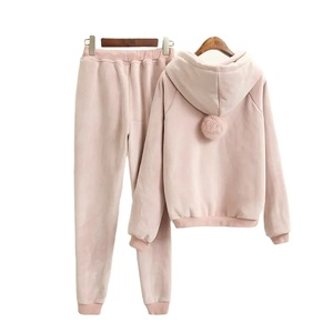 Basique femmes 2 pièces ensembles sweat à capuche pantalon 2025 femmes gymnases Fitness hauts Joggers vêtements de sport survêtements - Product Image 2