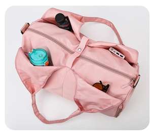 Bolsa Deportiva Impermeable con Logotipo Personalizado, Bolsa de Viaje Unisex, Bolsa de Fin de Semana, Bolsa de Gimnasio con Múltiples Bolsillos - Product Image 2