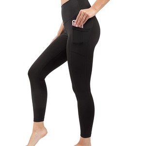 High Quality Women's Fleece <b>Lined</b> Midi Leggings Water Resistant Winter Thermal Mid Waisted Yoga Running <b>Tights</b> Pockets - Product Image 4