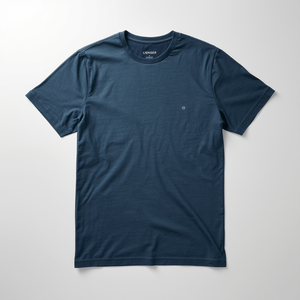 เสื้อยืดผู้ชายผ้าฝ้ายแบบเรียบง่าย แขนสั้น พร้อมบริการรับผลิตแบบ OEM ODM - Product Image 5