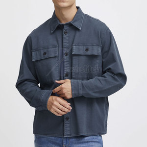 Chaqueta de Lona para Hombre, Estilo Moderno, Tela Premium, Textura en la Parte Delantera, Transpirable, Ecológica, Ligera, Corte Holgado, Informal para el Día a Día - Product Image 2