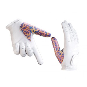 ถุงมือกอล์ฟหนังแพะสีขาวสำหรับผู้ชาย ยี่ห้อ DARIB IMPEX แบบสวมครึ่งนิ้ว ระบายอากาศได้ดี พร้อมลายนูน - Product Image 3