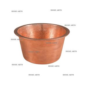 Bol de manucure de forme ronde au design attrayant, en laiton martelé, pour pédicure et spa, de qualité supérieure - Product Image 5