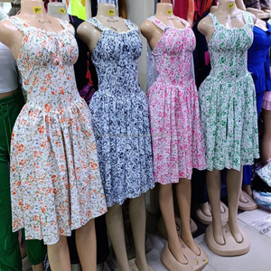 Vestido Corsé Floral Estilo Athleisure Coquette Y3K para Mujer, Casual, con Estampado de Flores, 1 Pieza, Hecho en Bangladesh, Lote de Ropa - Product Image 6