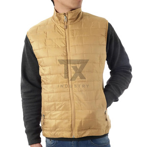 Chaleco Acolchado Personalizado |   Chaqueta de Invierno Negra sin Mangas |   Chaleco Térmico Ligero |   Directo de Fábrica - Product Image 1
