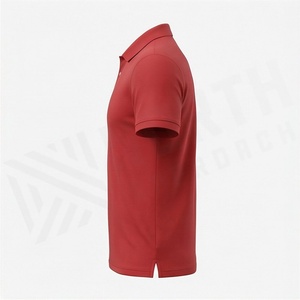 Vente en gros de polos pour hommes sur mesure avec logo imprimé, nouveau design, couleur unie, tissu tricoté, fabriqué au Pakistan - Product Image 3