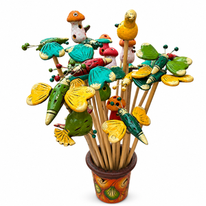 Adorno de Jardín de Mariposa de Terracota Colorida, Hecho a Mano, para Macetas, Jardines de Flores y Decoración Exterior - Product Image 5