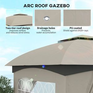 Gazebo in Tessuto per Esterni - Product Image 2