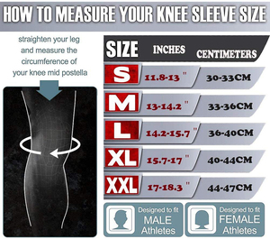 Reinforced Double-Stitched <b>Neoprene</b> Powerlifting <b>Knee</b> <b>Sleeves</b> Heavy Duty Compression Wraps Professional Protection Thin Design - Product Image 6
