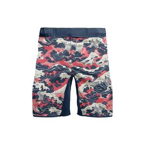 Shorts de combat MMA imprimés par sublimation pour hommes, tissu polyester 100%, design personnalisé, avec fentes, vente en gros - Product Image 2