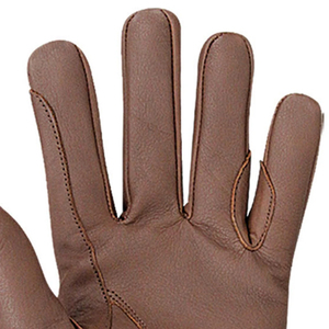 Gants d'équitation en cuir marron, unisexes, pour l'extérieur, hiver, à enfiler, pour sports équestres - Product Image 5