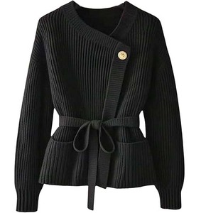 Retro Checkered Oversized Women Sweater Knitted Pattern <b>Jumper</b> Colorful Pullover Winter Fashion for Young Ladies - Product Image 5