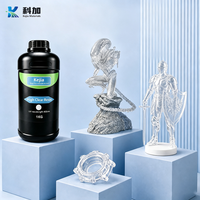 Résine acrylique liquide synthétique haute transparence KEJIA pour imprimante 3D, 1 kg, résistante, souple, faible odeur, compatible avec toutes les imprimantes 3D LCD/DLP