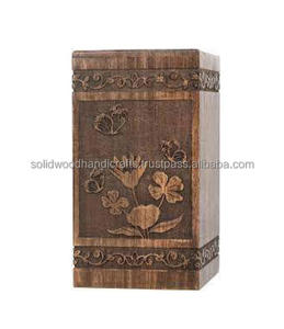 Urnas de cremación para adultos Urnas de madera para adultos Urnas funerarias Tamaño personalizado Suministros funerarios - Product Image 1