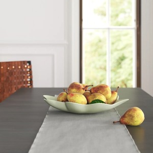 Bol en métal minimaliste en forme de feuille verte, fait main, pour la décoration intérieure - Product Image 6