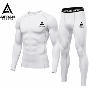 <b>Compression</b> Wear Set <b>Men's</b> Sports Quick Dry Long Sleeve <b>Compression</b> <b>Shirt</b> & <b>Compression</b> Tights (Polyester/Nylon) - Product Image 1